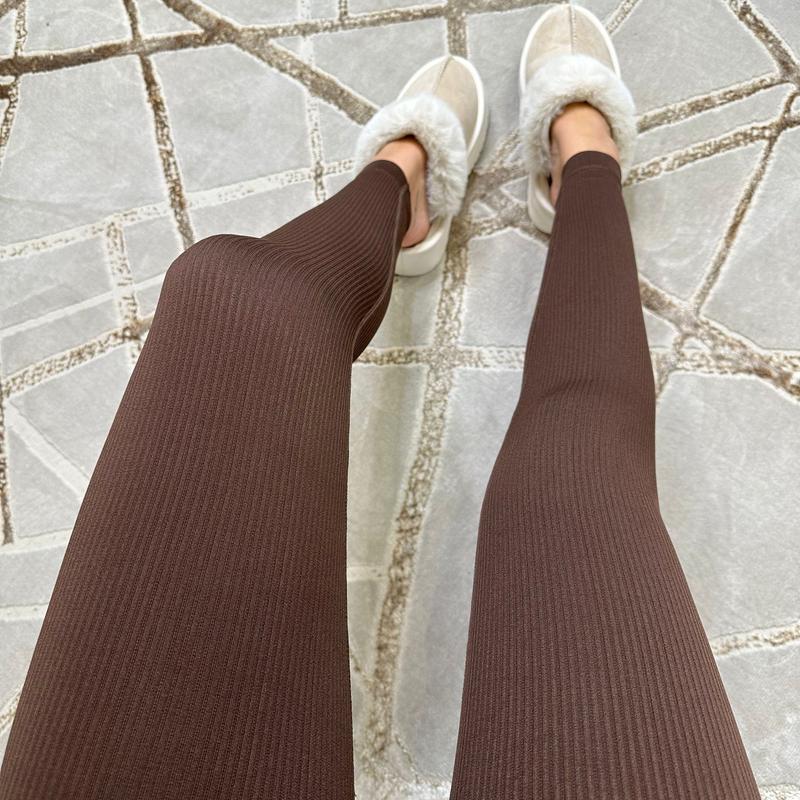 Maya - Ribbed High Waisted Leggings