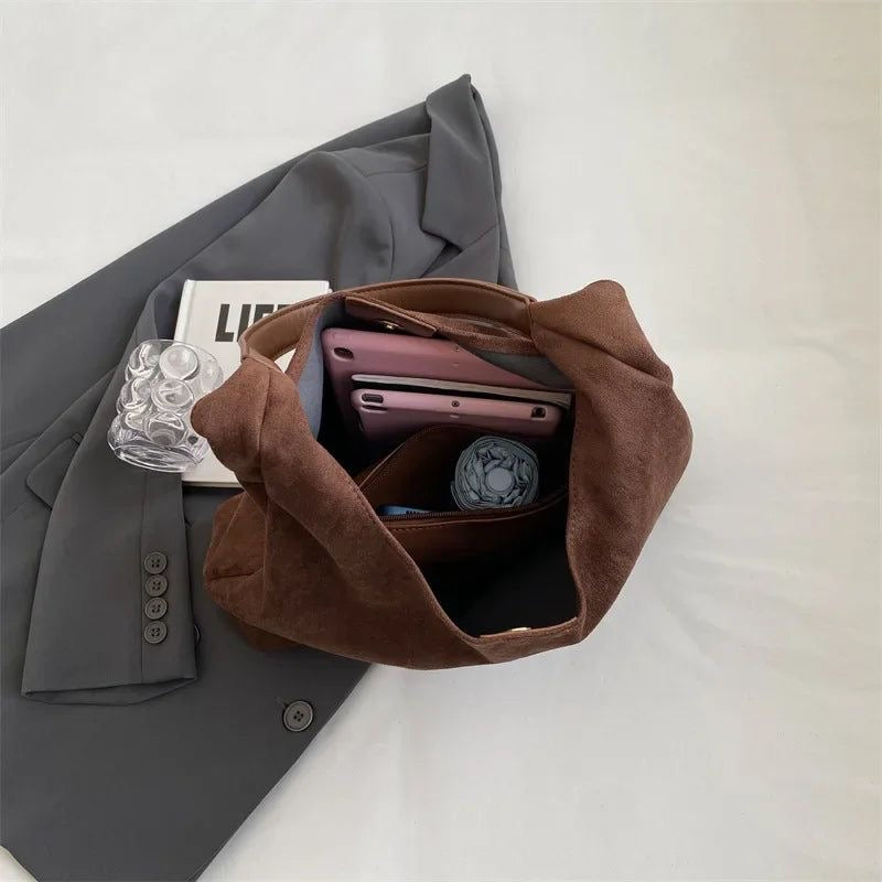 Maya - Suede Tote Bag