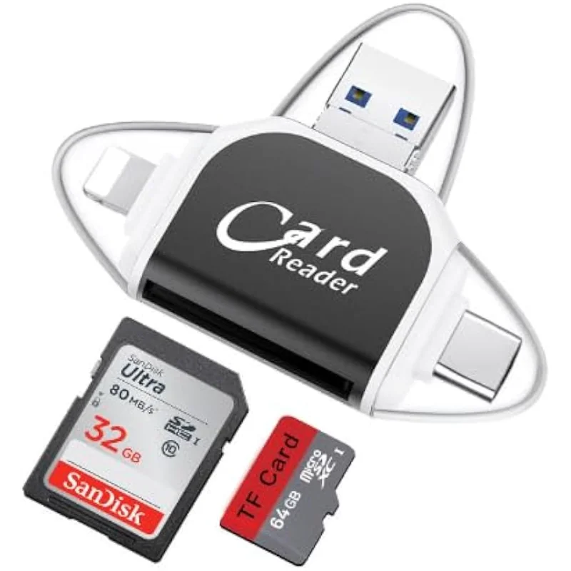 Card Reader - 4 in 1 tragbares Kartenlesegerät