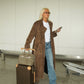 Maya suede trench coat - Mocha