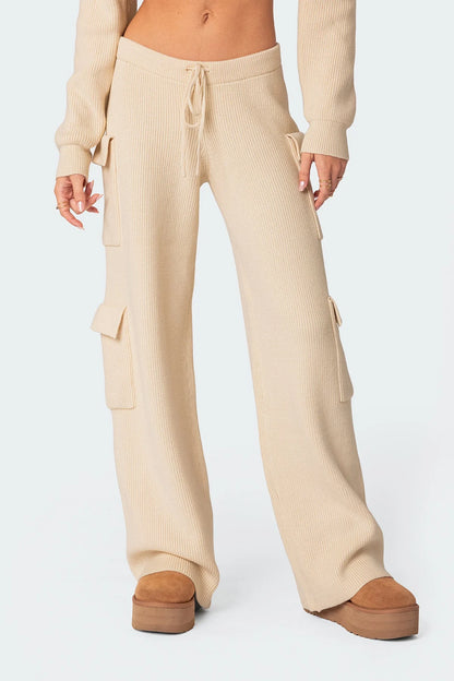 Knit Cargo Pants